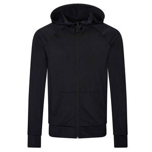 AWDis Cool Mens Full Zip Hoodie / Jet Black